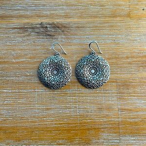 Stella & Dot silver earrings